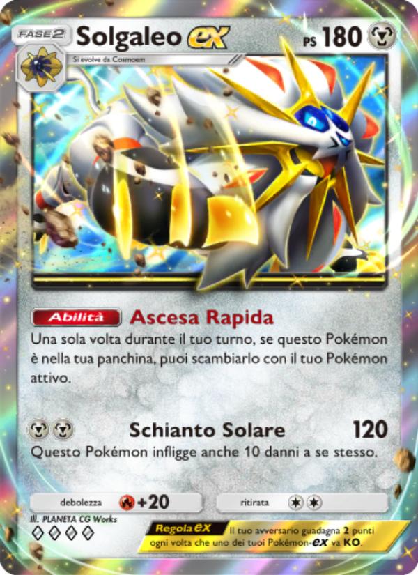 Solgaleo-ex 122/239 — Celestial Guardians (Italian Pokémon TCG card)