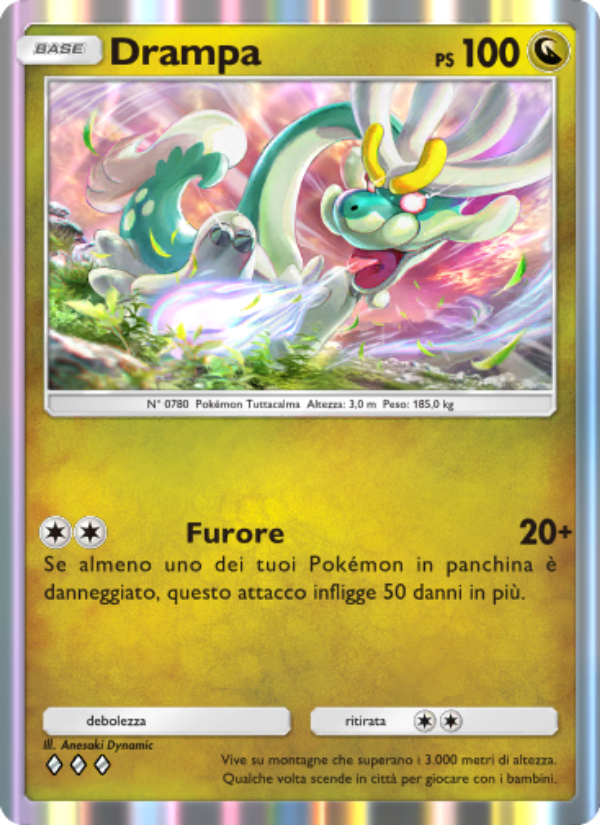 Drampa 124/239 — Celestial Guardians (Italian Pokémon TCG card)