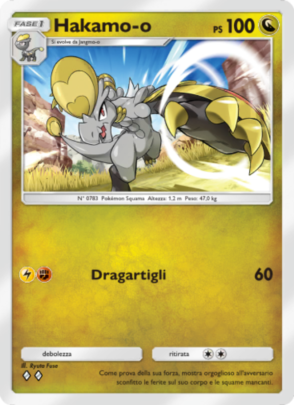 Hakamo-o 126/239 — Celestial Guardians (Italian Pokémon TCG card)