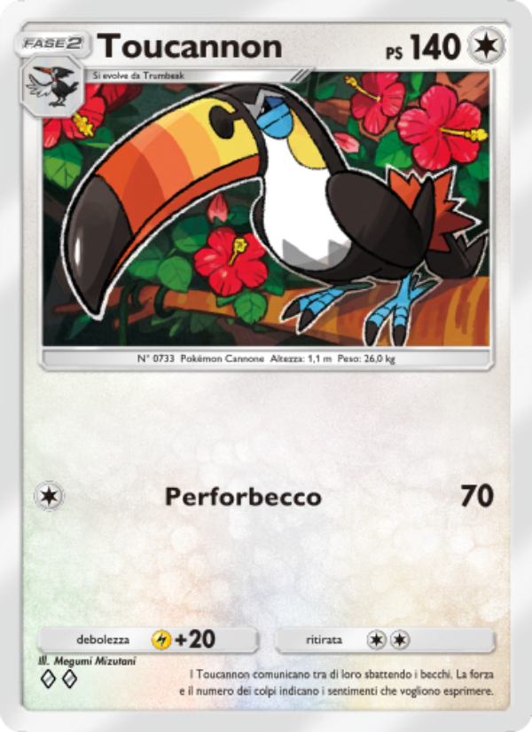 Toucannon 135/239 — Celestial Guardians (Italian Pokémon TCG card)