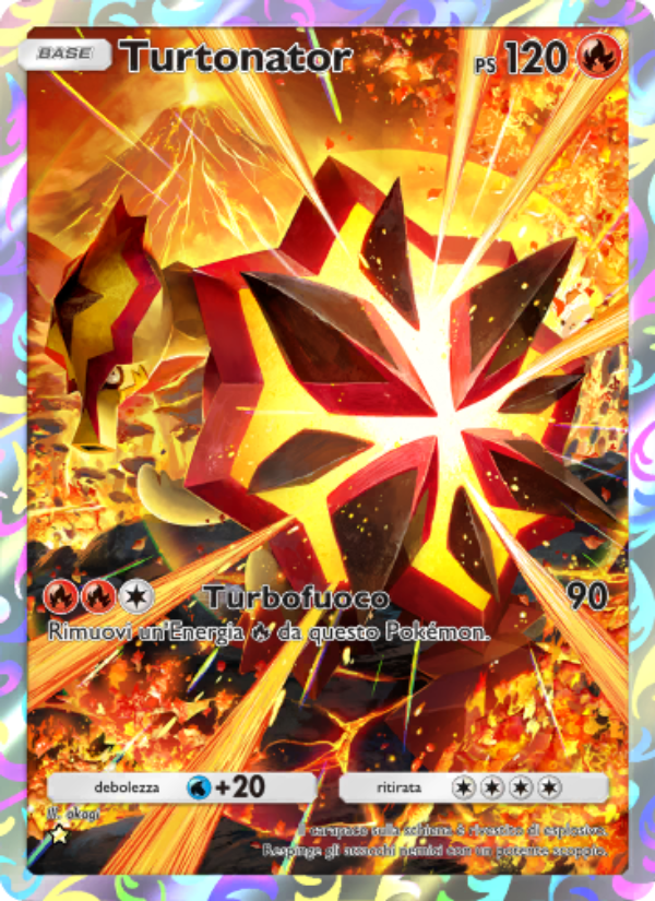Turtonator 161/239 — Celestial Guardians (Italian Pokémon TCG card)