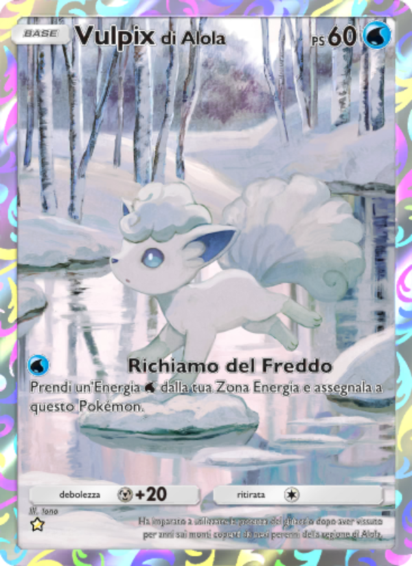 Vulpix di Alola 162/239 — Celestial Guardians (Italian Pokémon TCG card)
