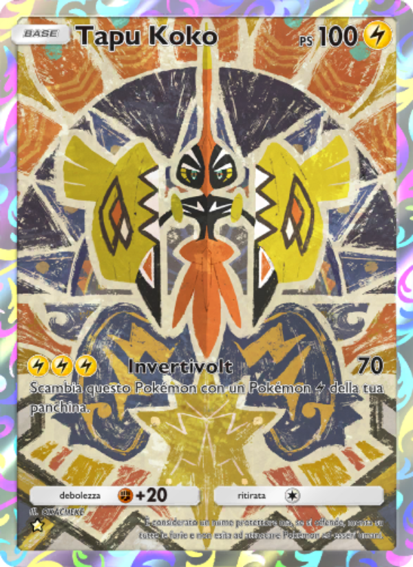Tapu Koko 166/239 — Celestial Guardians (Italian Pokémon TCG card)
