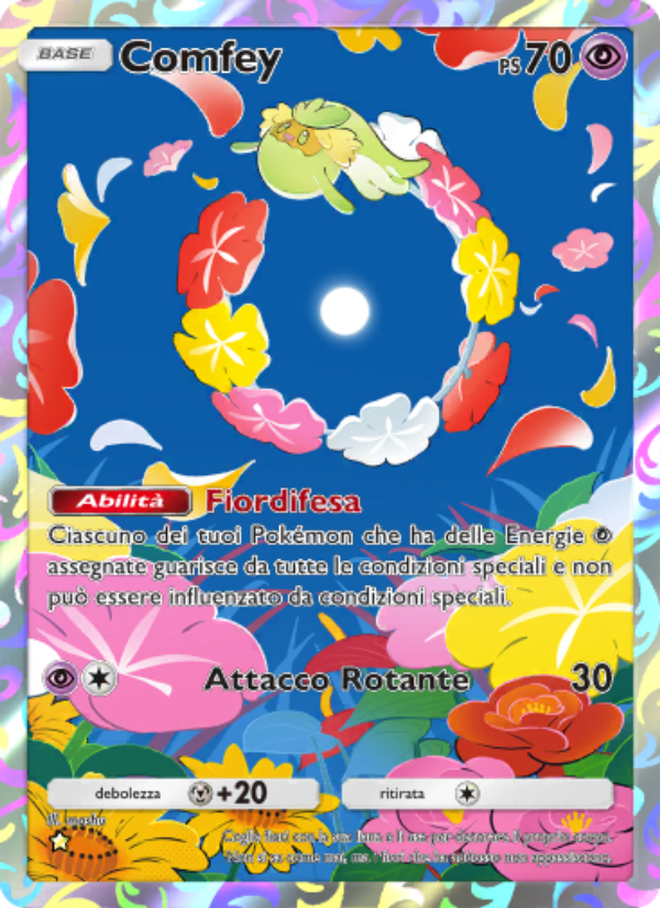 Comfey 168/239 — Celestial Guardians (Italian Pokémon TCG card)