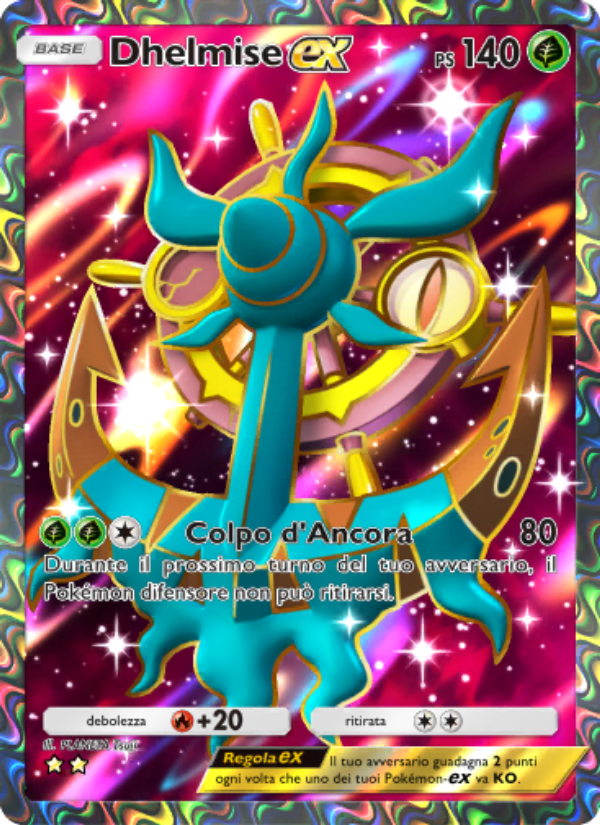 Dhelmise-ex 181/239 — Celestial Guardians (Italian Pokémon TCG card)