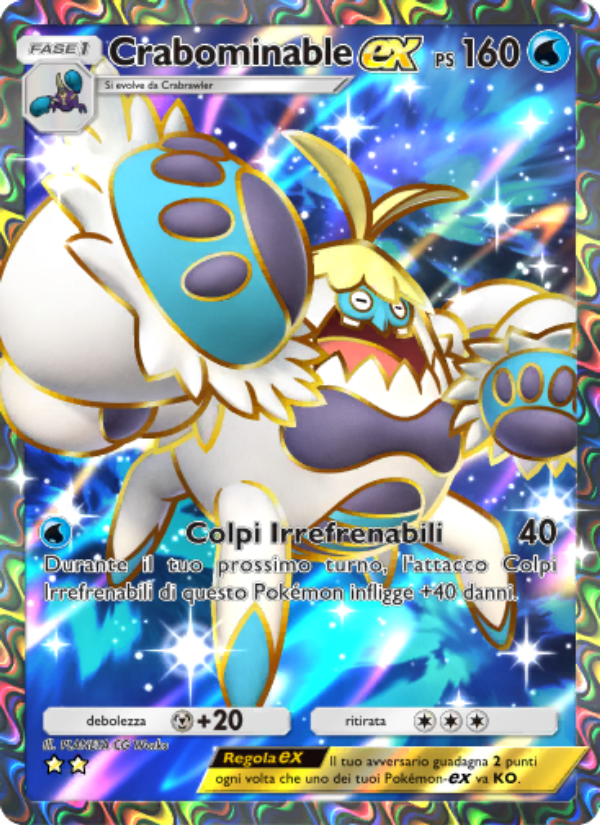 Crabominable-ex 183/239 — Celestial Guardians (Italian Pokémon TCG card)