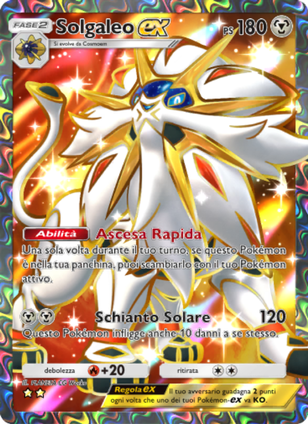 Solgaleo-ex 189/239 — Celestial Guardians (Italian Pokémon TCG card)