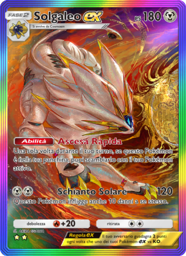 Solgaleo-ex 207/239 — Celestial Guardians (Italian Pokémon TCG card)