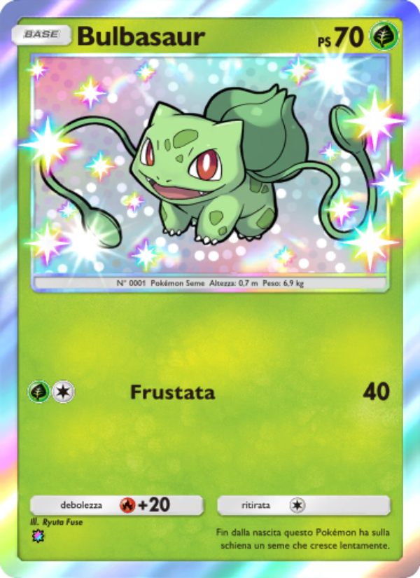 Bulbasaur 210/239 — Celestial Guardians (Italian Pokémon TCG card)