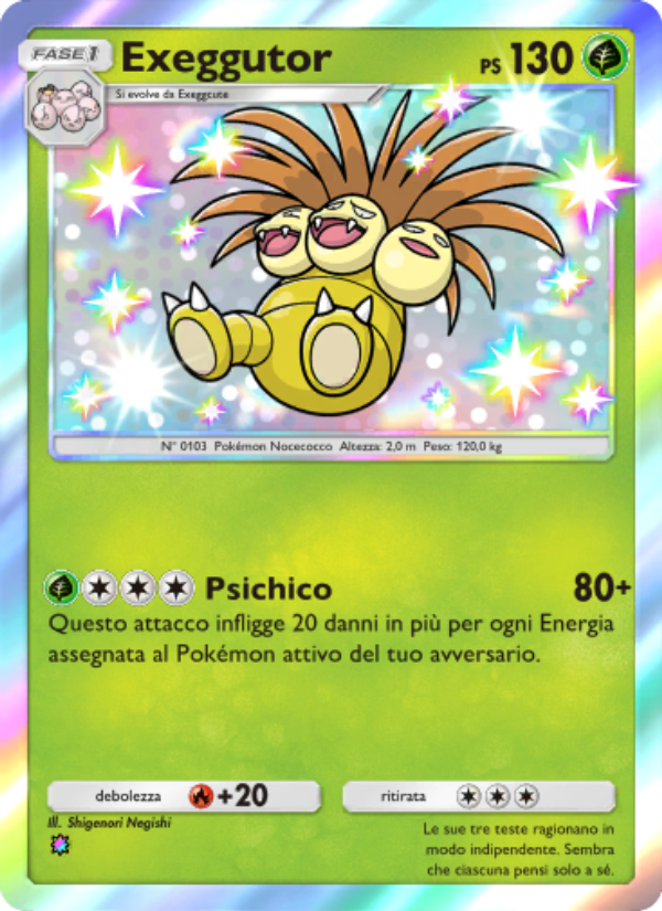 Exeggutor 214/239 — Celestial Guardians (Italian Pokémon TCG card)