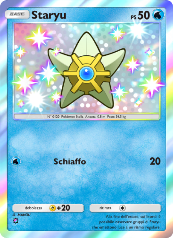Staryu 218/239 — Celestial Guardians (Italian Pokémon TCG card)