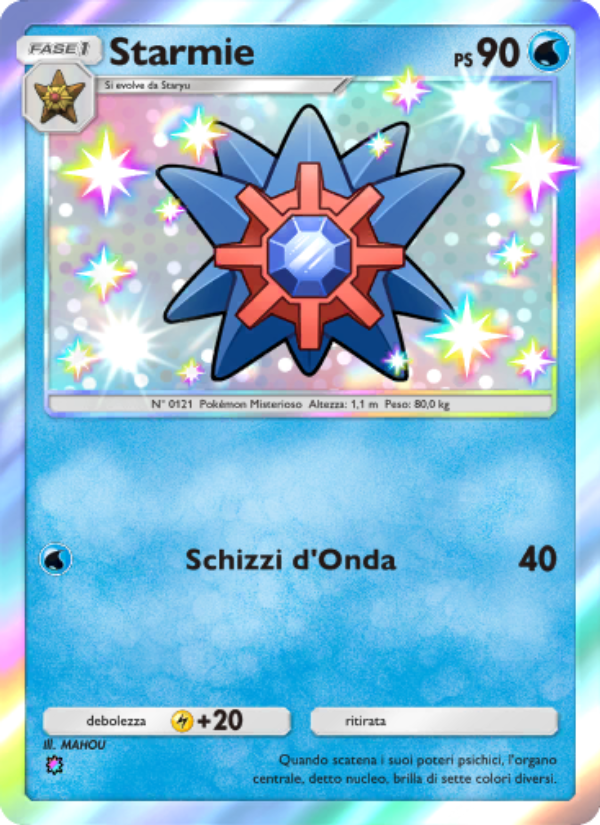 Starmie 219/239 — Celestial Guardians (Italian Pokémon TCG card)