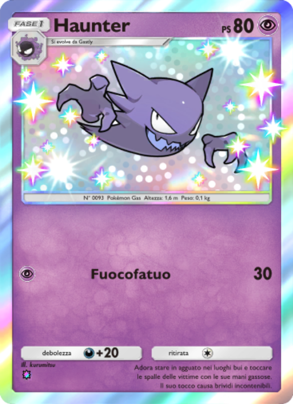 Haunter 221/239 — Celestial Guardians (Italian Pokémon TCG card)