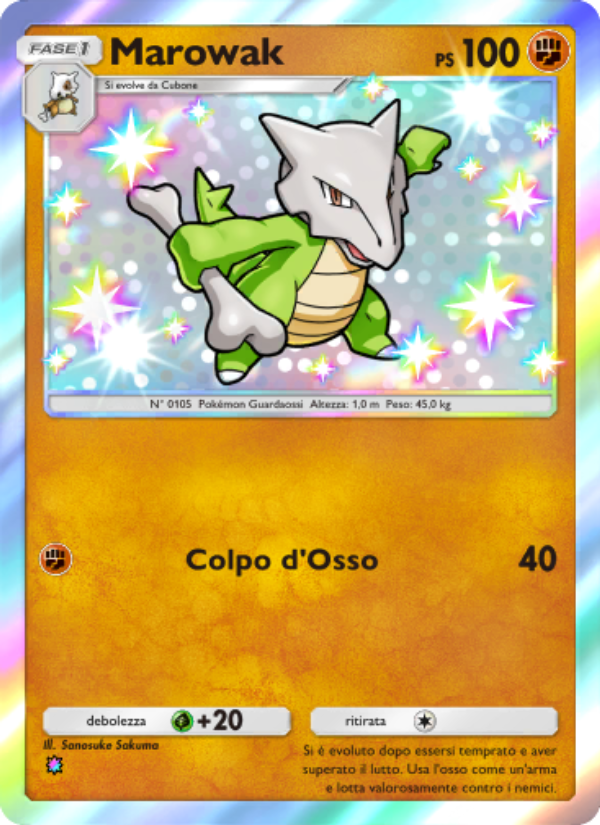 Marowak 227/239 — Celestial Guardians (Italian Pokémon TCG card)