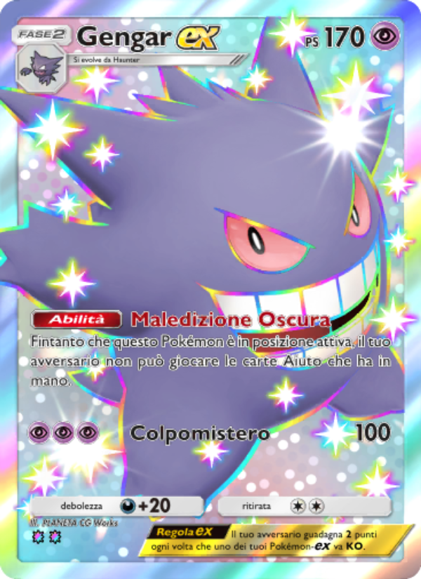 Gengar-ex 234/239 — Celestial Guardians (Italian Pokémon TCG card)