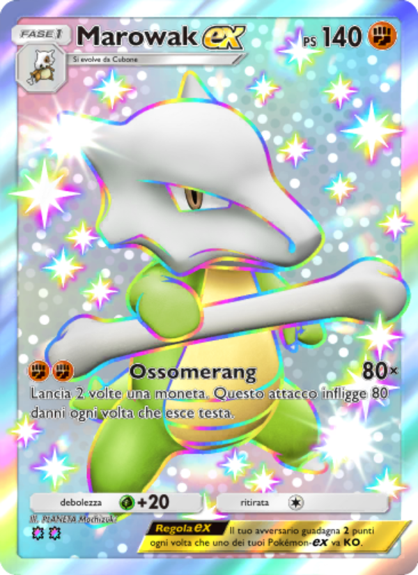 Marowak-ex 236/239 — Celestial Guardians (Italian Pokémon TCG card)