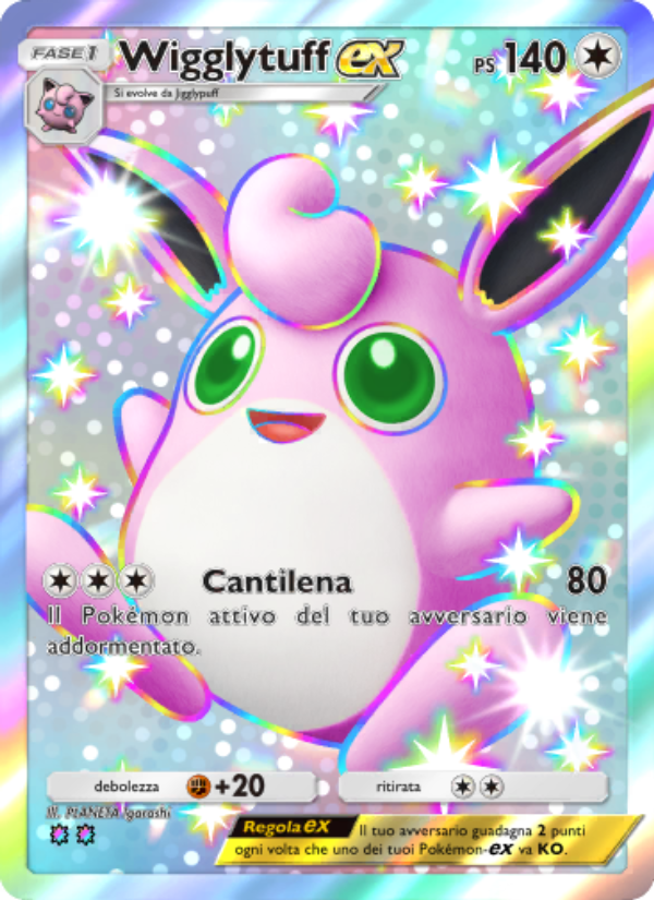 Wigglytuff-ex 237/239 — Celestial Guardians (Italian Pokémon TCG card)
