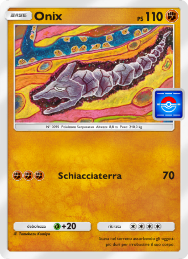 Onix 021/73 — Promos-A (Italian Pokémon TCG card)
