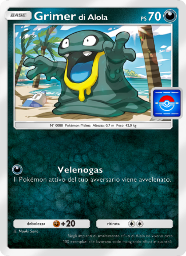 Grimer di Alola 072/73 — Promos-A (Italian Pokémon TCG card)