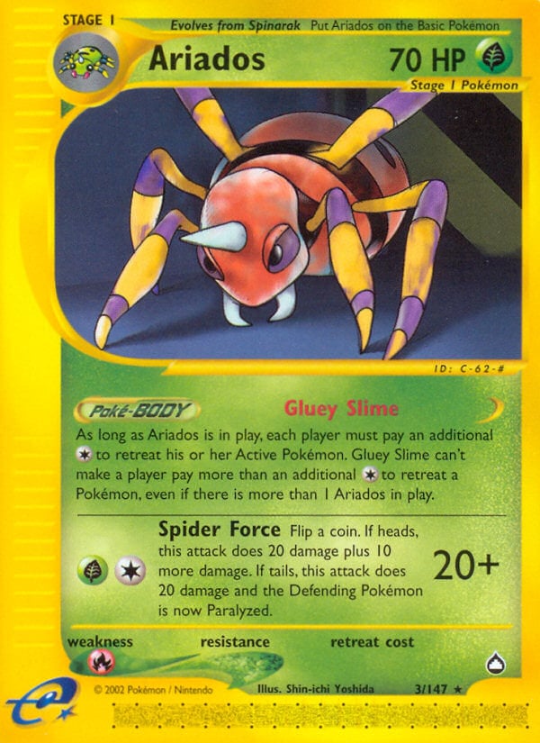 Ariados 003 — Aquapolis (Italian Pokémon TCG card)