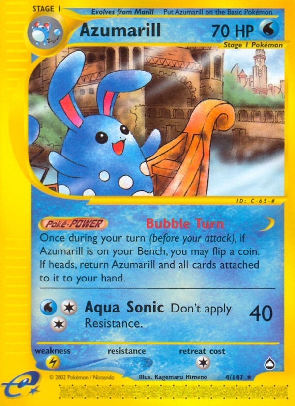 Azumarill 004 — Aquapolis (Italian Pokémon TCG card)
