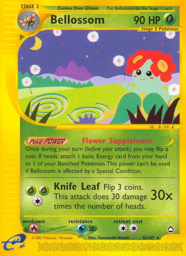 Bellossom 005 — Aquapolis (Italian Pokémon TCG card)