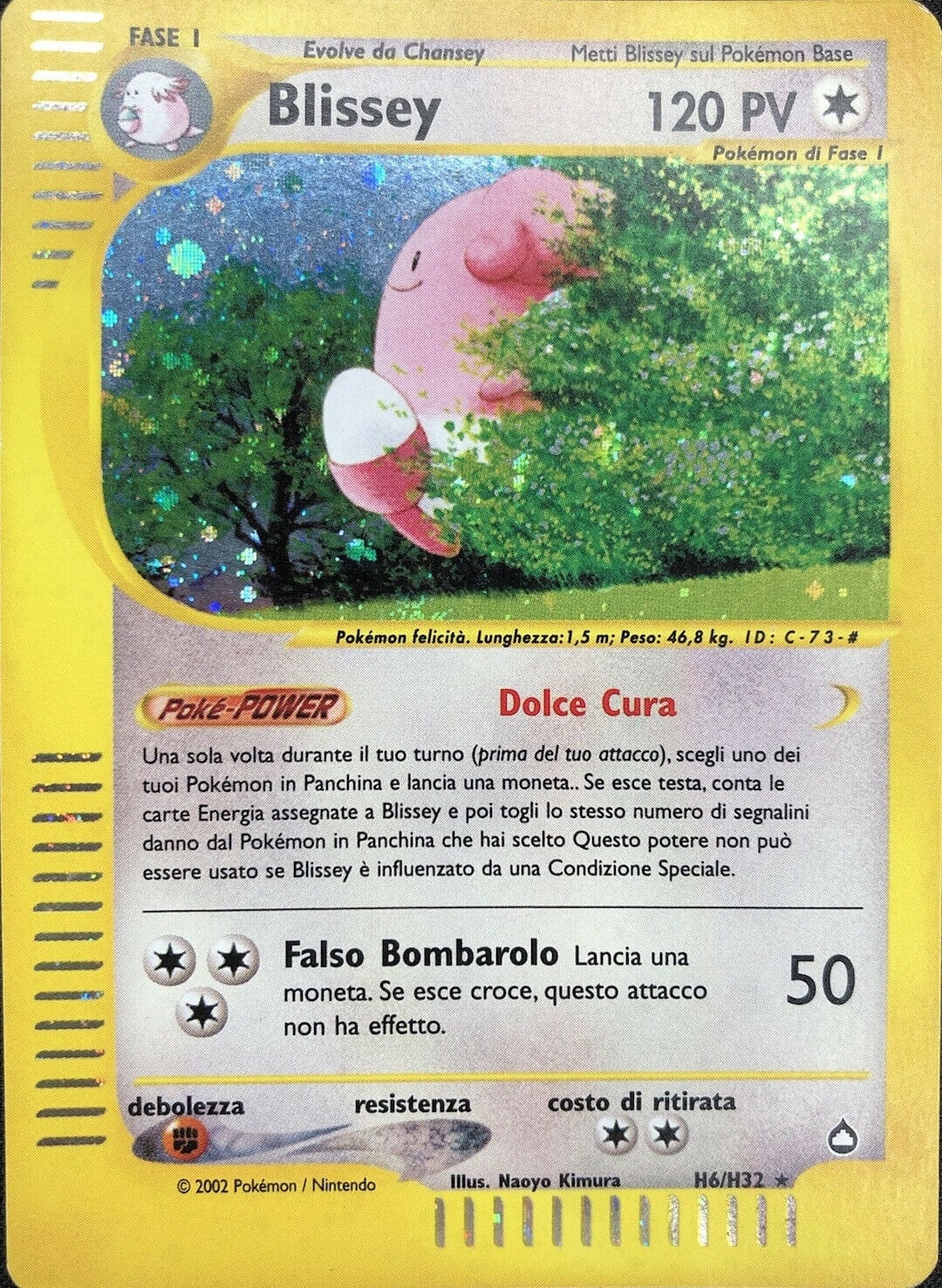 Blissey 006 — Aquapolis (Italian Pokémon TCG card)
