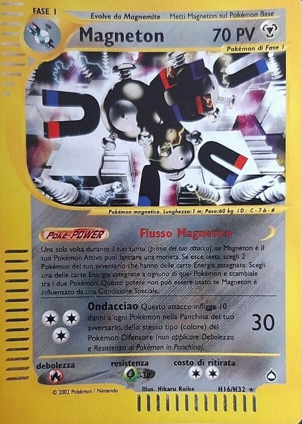 Magneton 016 — Aquapolis (Italian Pokémon TCG card)