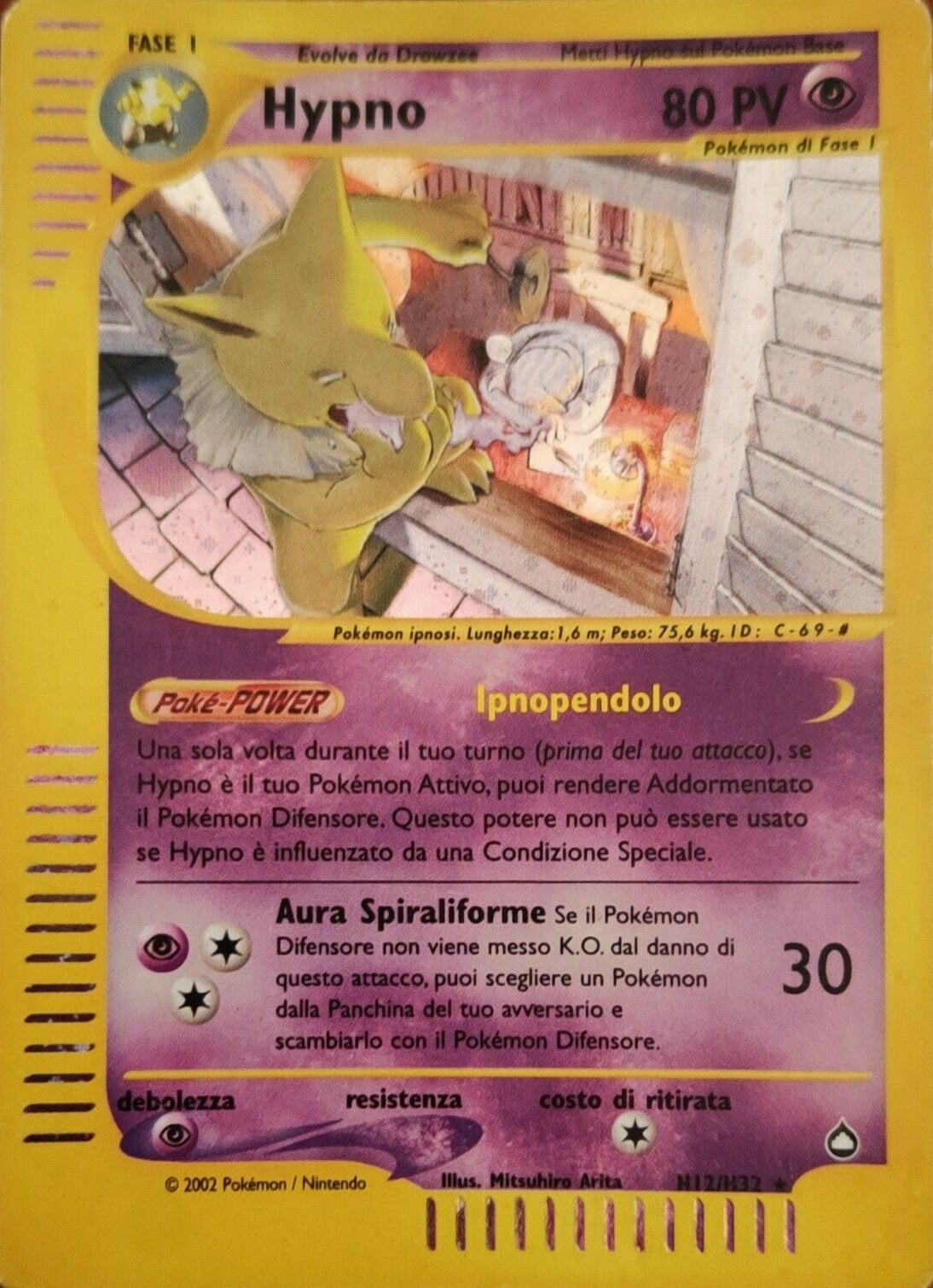 Hypno 016 — Aquapolis (Italian Pokémon TCG card)