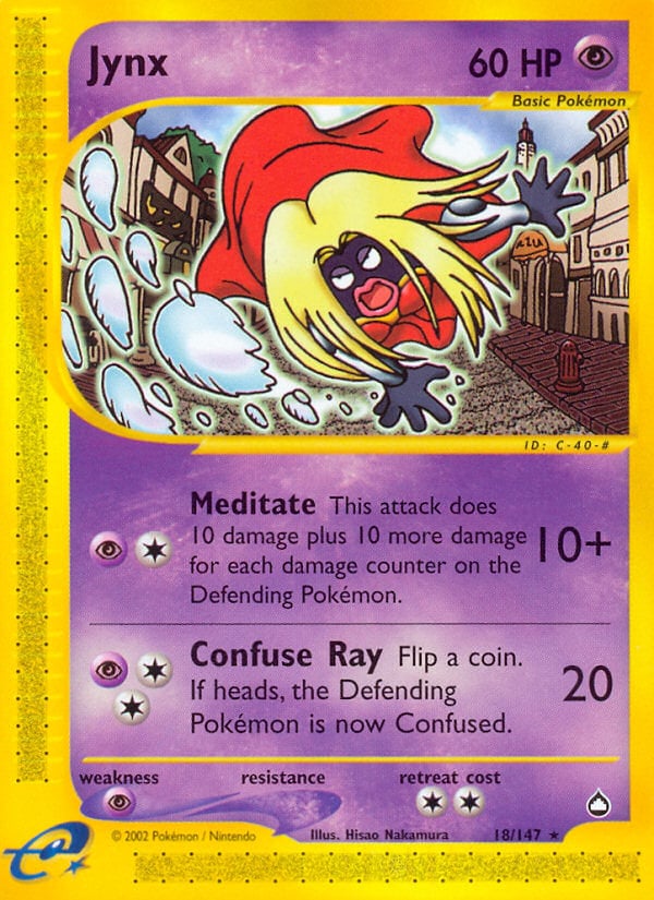 Jynx 018 — Aquapolis (Italian Pokémon TCG card)