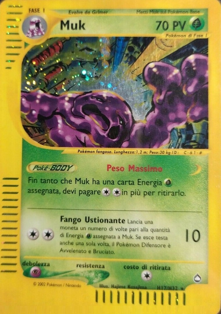 Muk 023 — Aquapolis (Italian Pokémon TCG card)