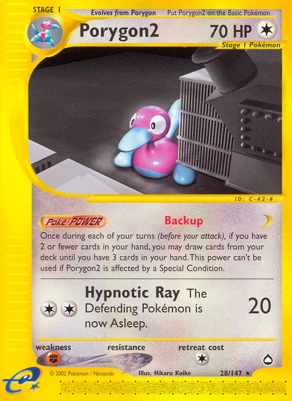 Porygon2 028 — Aquapolis (Italian Pokémon TCG card)