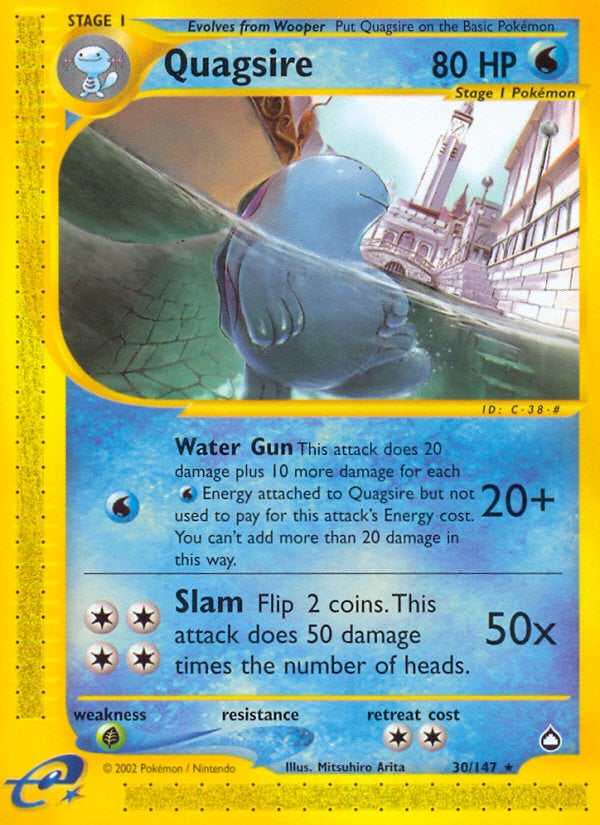 Quagsire 030 — Aquapolis (Italian Pokémon TCG card)