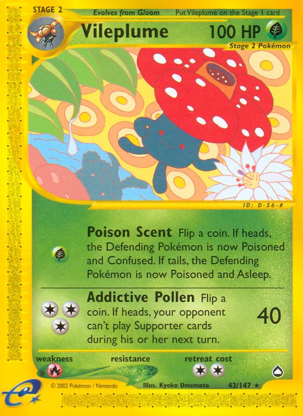 Vileplume 031 — Aquapolis (Italian Pokémon TCG card)