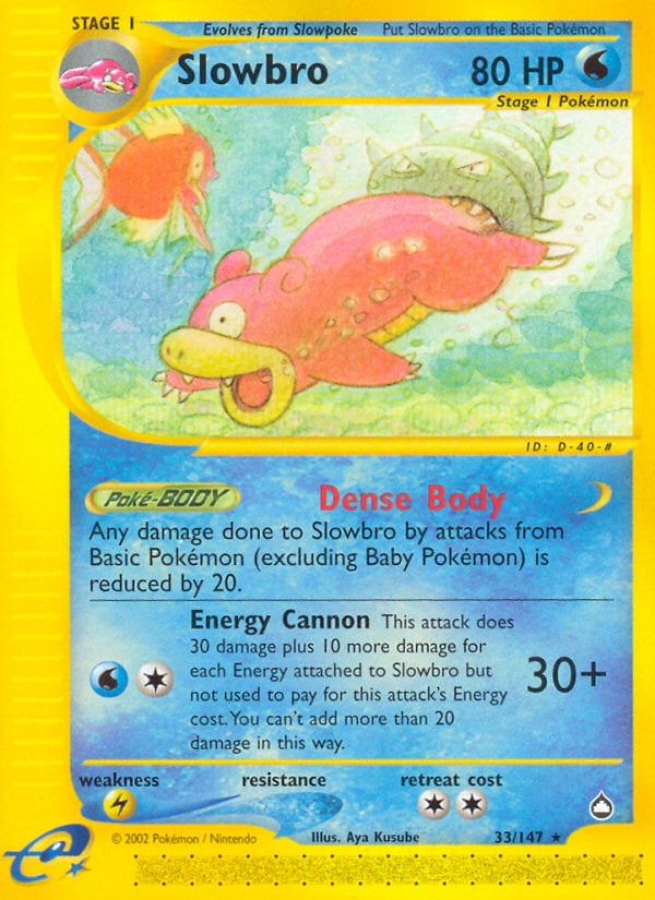 Slowbro 033 — Aquapolis (Italian Pokémon TCG card)