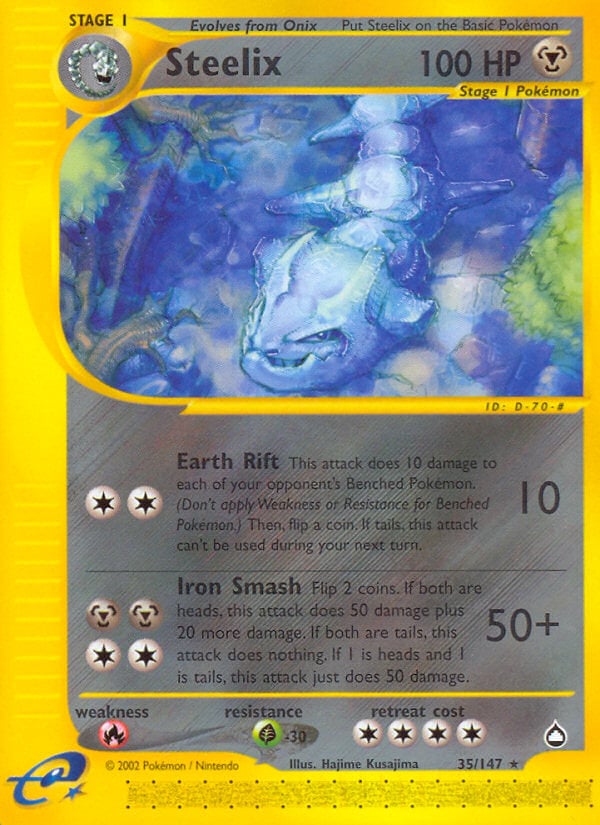 Steelix 035 — Aquapolis (Italian Pokémon TCG card)