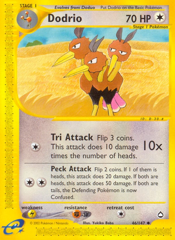 Dodrio 046 — Aquapolis (Italian Pokémon TCG card)