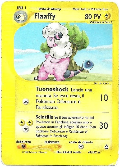 Flaaffy 047 — Aquapolis (Italian Pokémon TCG card)