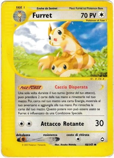 Furret 048 — Aquapolis (Italian Pokémon TCG card)