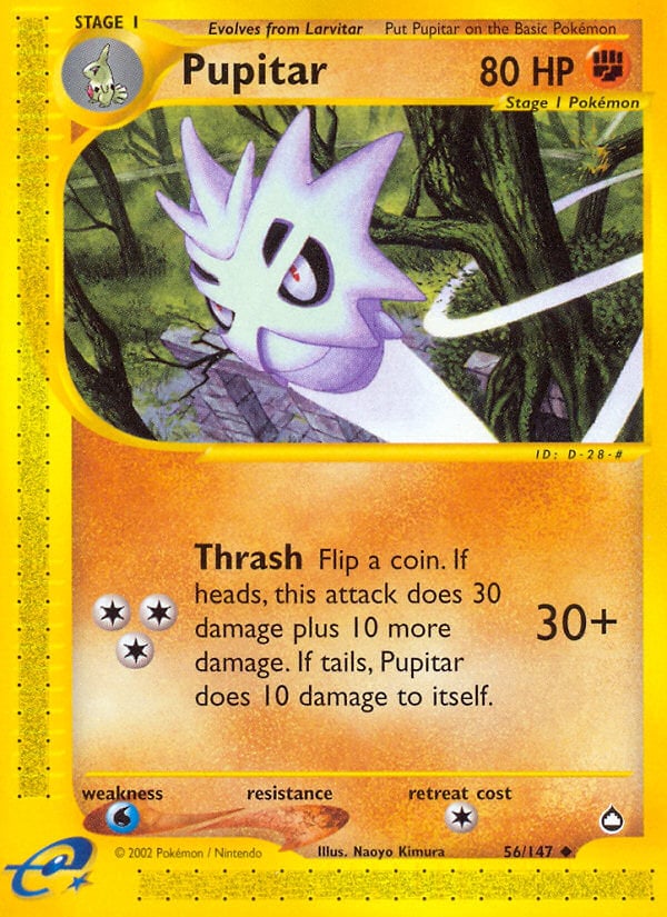 Pupitar 056 — Aquapolis (Italian Pokémon TCG card)