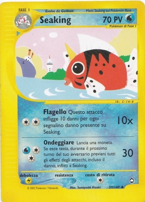 Seaking 059 — Aquapolis (Italian Pokémon TCG card)