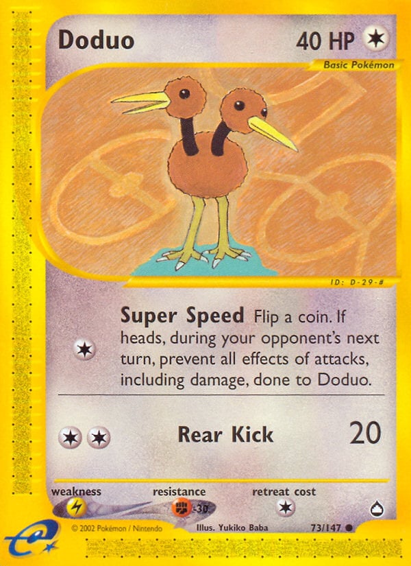 Doduo 073 — Aquapolis (Italian Pokémon TCG card)