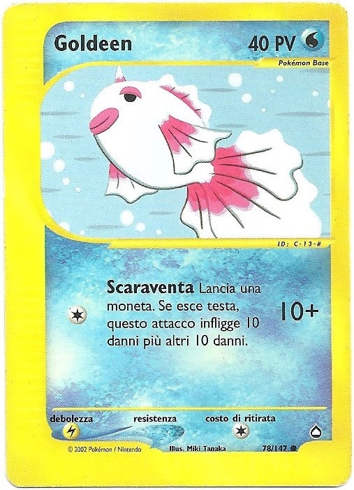 Goldeen 078 — Aquapolis (Italian Pokémon TCG card)