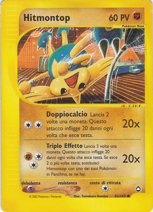 Hitmontop 082 — Aquapolis (Italian Pokémon TCG card)