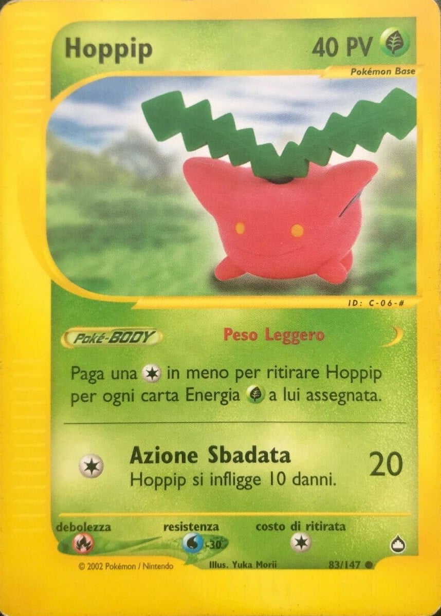 Hoppip 083 — Aquapolis (Italian Pokémon TCG card)