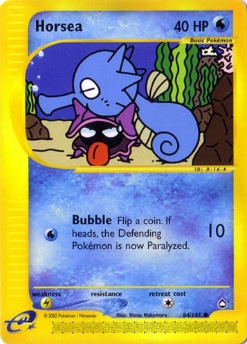Horsea 084 — Aquapolis (Italian Pokémon TCG card)