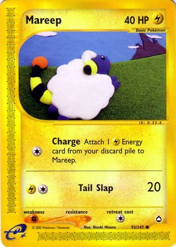 Mareep 093 — Aquapolis (Italian Pokémon TCG card)