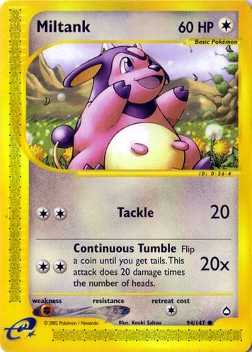 Miltank 094 — Aquapolis (Italian Pokémon TCG card)