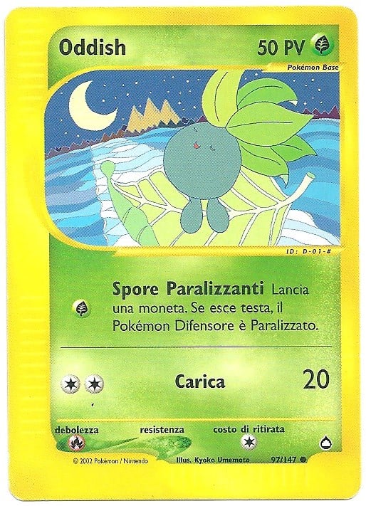 Oddish 097 — Aquapolis (Italian Pokémon TCG card)