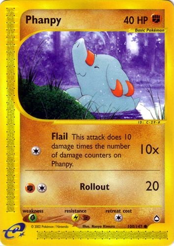 Phanpy 100 — Aquapolis (Italian Pokémon TCG card)